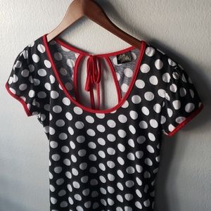 RockSteady Top - Black/White/Red